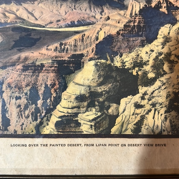 Antique Vintage print of The Painted Desert - Picture 3 of 9